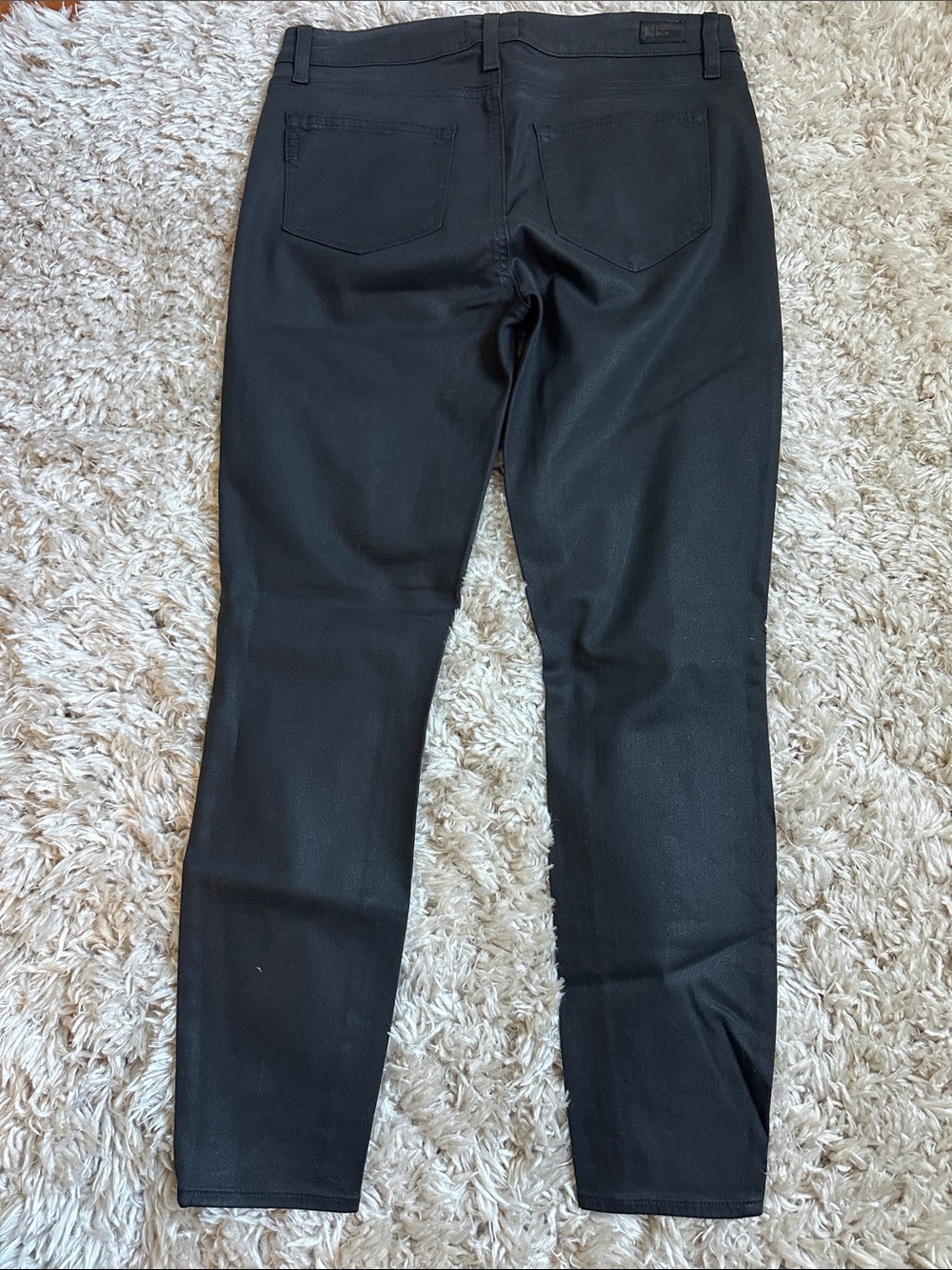 PAIGE Black Coated Jeans with High Rise Waist - Picture 5 of 5